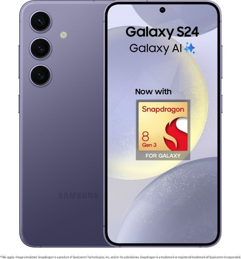 Samsung Galaxy S24 5G (Cobalt Violet, 128 GB)