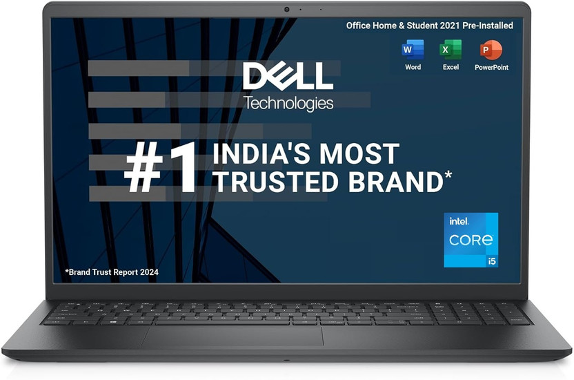 Dell 15 Laptop (Intel Core i5-1235U, 16GB, 512GB SSD, Black)