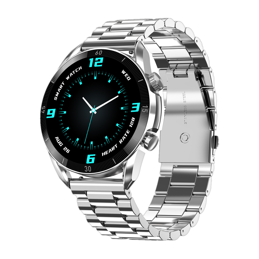 OnePlus Watch 2 (1.43" AMOLED Display, Wear OS 4, Radiant Steel)