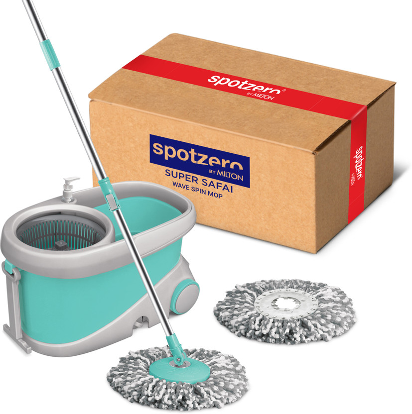 Milton Spotzero Super Spin Mop with Microfiber Refills