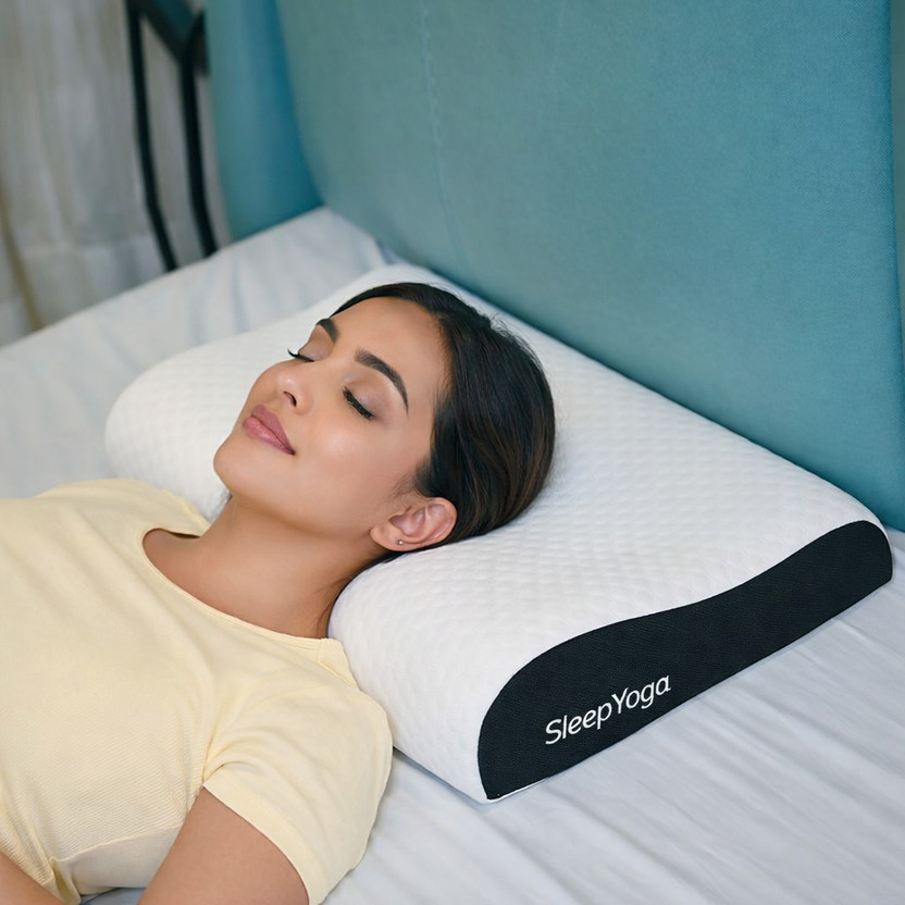 Sleepwell Memory Foam orthopaedic Pillow for Neck Support