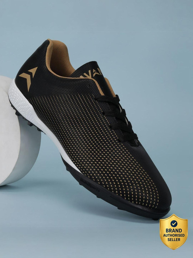 Men Football Shoes Agility 100 for Turf Black