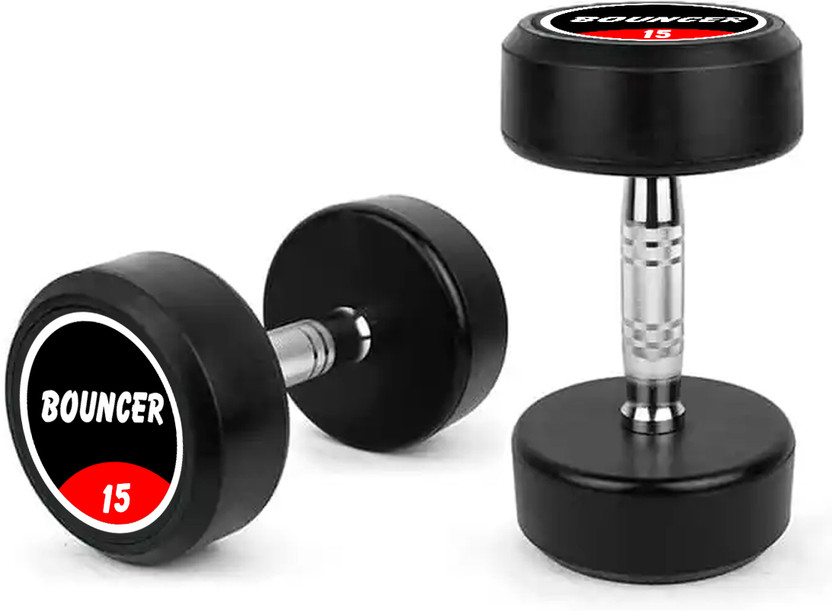 Rubber Hex Dumbbell 15kg Pair